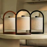 River Cordless Wooden Lamp – Rechargeable & Dimmable