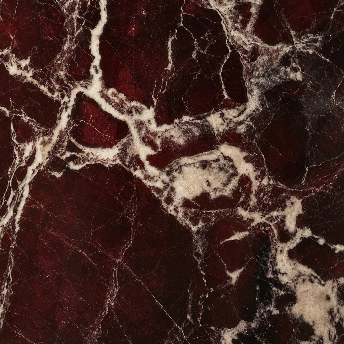 Rosso Levanto marble texture detail on the Hooch Small rechargeable table lamp base