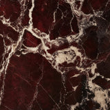 Rosso Levanto marble texture detail on the Hooch Small rechargeable table lamp base