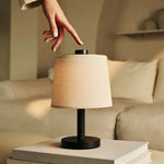 Rover Black Wooden Lamp – Rechargeable, Cordless & Dimmable Shade