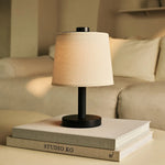 Rover Black Wooden Lamp – Rechargeable, Cordless & Dimmable Shade