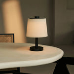 Rover Black Wooden Lamp – Rechargeable, Cordless & Dimmable Shade