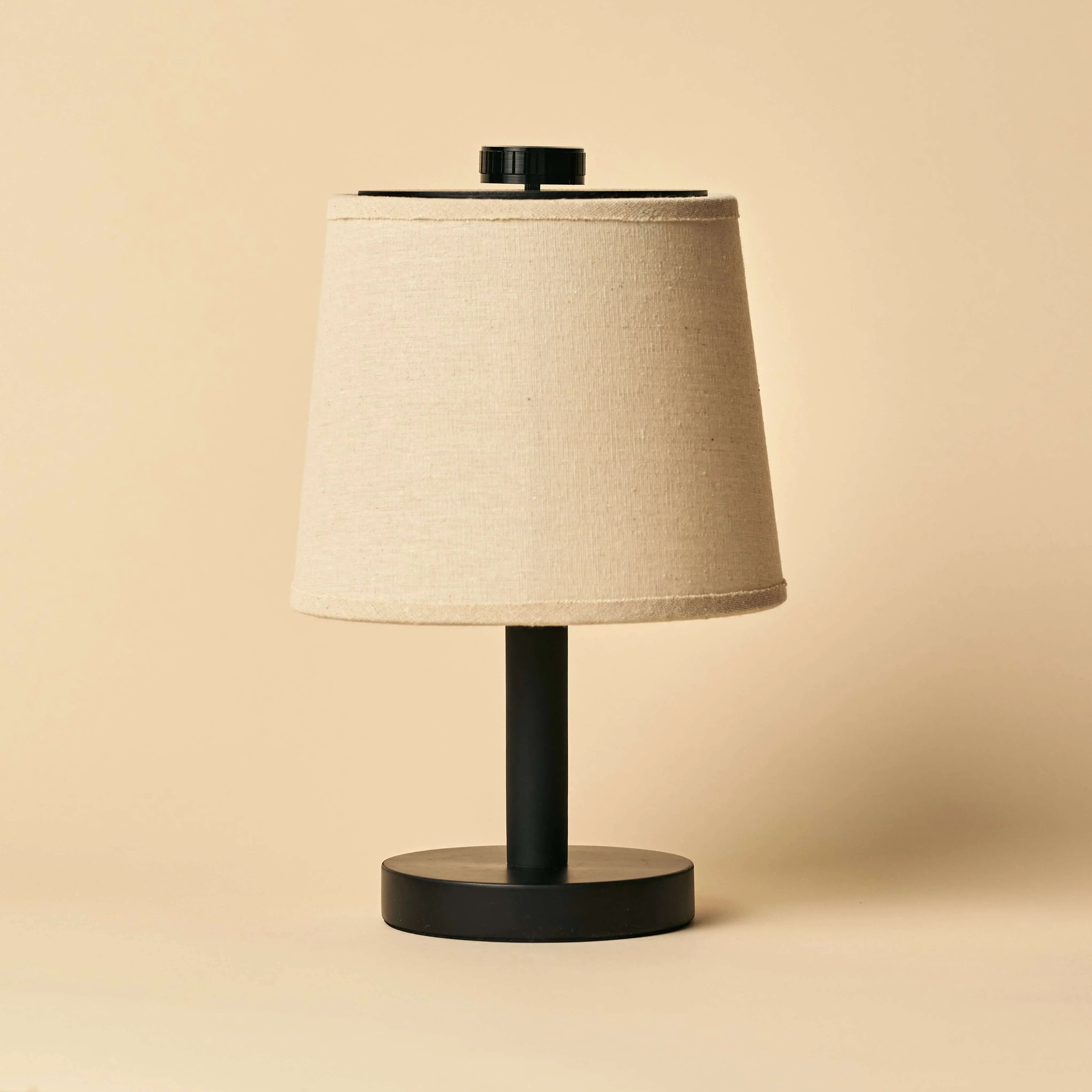 Rover Black Wooden Lamp – Rechargeable, Cordless & Dimmable Shade