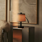 Rover Black Wooden Lamp – Rechargeable, Cordless & Dimmable Shade
