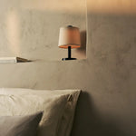 Rover Black Wooden Lamp – Rechargeable, Cordless & Dimmable Shade