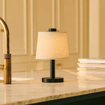 Rover Black Wooden Lamp – Rechargeable, Cordless & Dimmable Shade