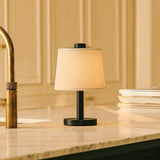 Rover Black Wooden Lamp – Rechargeable, Cordless & Dimmable Shade