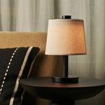 Rover Black Wooden Lamp – Rechargeable, Cordless & Dimmable Shade