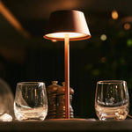 Milou Bronze - Table lamp without Cable l Modern, Design & 3 Light modes
