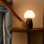 Bear Dark Brown Rechargeable Cordless Wooden Lamp. Easy to charge with the USB cable and battery up to 100 hours.