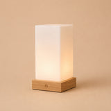 Zayn Hellbraun Wiederaufladbare Holz-Tischlampe 