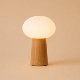 Max Hellbraun Kabellose Holz-Tischlampe 