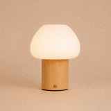 Fynn Hellbraun Wiederaufladbare Holzlampe 
