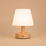 Teddy Light Brown Wooden Rechargeable Table Lamp | Dimmable, Cordless & 3 Light Modes