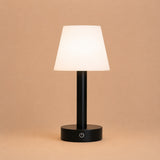 Zoë Schwarz Wiederaufladbare Holz-Tischlampe 