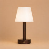 Zoë Dunkelbraun Wiederaufladbare Holz-Tischlampe 