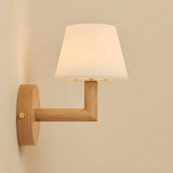 Ted Light Brown Wooden Rechargeable Wall Lamp | Cordless & Dimmable Lighting