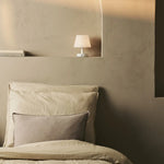 Teddy White Wooden Rechargeable Table Lamp – Dimmable, USB-C, 100-Hour Battery