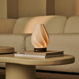 Vela Hellbraun Holz Kabellose Tischlampe