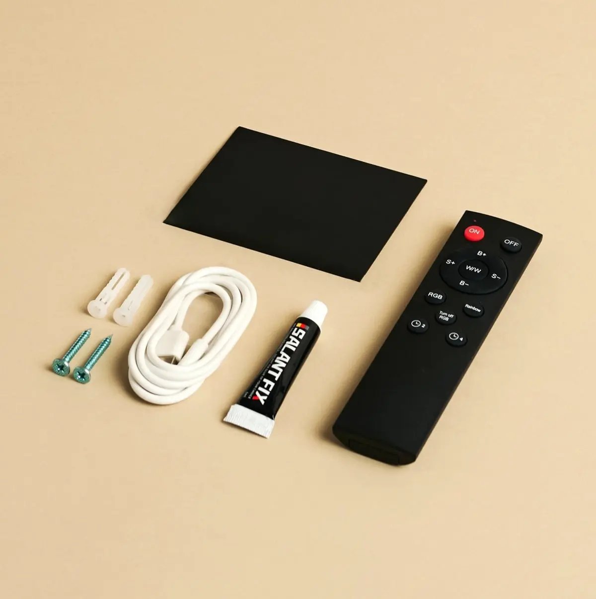 Tessa Gold Cordless Wall Lamp including Remote Control, 20 Light Modes, Dimmable, Magnetic Suspension System & with Motion Sensor Tavellio