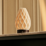 Vela Dunkelbraun Holz Kabellose Tischlampe 