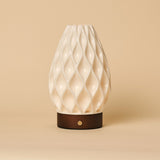 Vela Dunkelbraun Holz Kabellose Tischlampe 