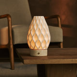 Vela Beige – Travertin Kabellose Tischlampe 
