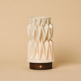Vento Dunkelbraun Holz Wiederaufladbare Tischlampe 