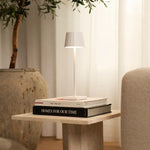 William White Rechargeable Table Lamp – Cordless, Dimmable, 120-Hour Battery Life Tavellio