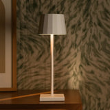 William White Rechargeable Table Lamp – Cordless, Dimmable, 120-Hour Battery Life Tavellio