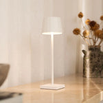 William White Rechargeable Table Lamp – Cordless, Dimmable, 120-Hour Battery Life Tavellio