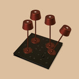 Professional Combi-Set | 4 x Toom Mini Bronze Tischlampen & Ladestation