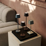 Vondel Mini Shadow Grey Rechargeable and Cordless Lamp Perfect for Hospitality Industry – Wirelessly Rechargeable via Charging Station Tavellio