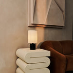 Kiko Black Table Lamp – Cozy Black & Beige Desk Lamp with E27 Fitting Tavellio