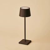 Wouter Mocha Brown Rechargeable Table Lamp – Wireless Charging, Dimmable, 120-Hour Battery Life