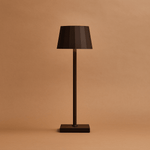 Wouter Mocha Brown Rechargeable Table Lamp – Wireless Charging, Dimmable, 120-Hour Battery Life
