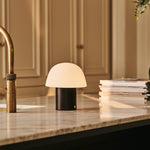 Yannick Black Table Lamp Without Cord - Modern, Battery & Durable