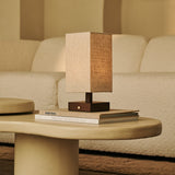 Bob Dunkelbraun Kabellose Holz-Tischlampe