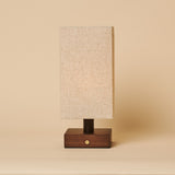 Bob Dunkelbraun Kabellose Holz-Tischlampe