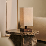 Bob Dunkelbraun Kabellose Holz-Tischlampe