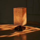 Bob Dunkelbraun Kabellose Holz-Tischlampe