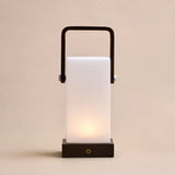Harper Dark Brown Wooden Lamp – Cordless Rechargeable Table Lamp with Handle Tavellio