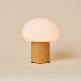 Joep brun clair lampe rechargeable en bois