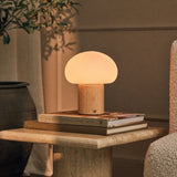 Joep brun clair lampe rechargeable en bois