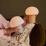 Joep brun clair lampe rechargeable en bois