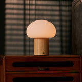 Joep brun clair lampe rechargeable en bois