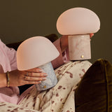 Coddé Medium Rosa Aurora Marbre Lampe de Table Rechargeable