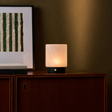 Pien Small Black Wooden Rechargeable Table Lamp