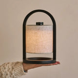 River Dark Brown Cordless Wooden Lamp – Rechargeable & Dimmable Tavellio