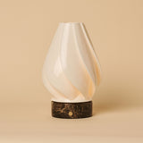 Terra Dunkelbraun – Emperador Dark Marmor Wiederaufladbare Tischlampe 